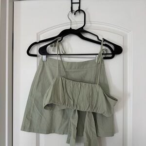 SHEIN linen skirt set